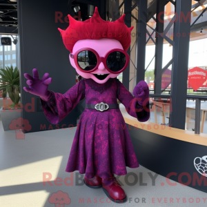 Magenta Vampyr maskot...