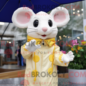 Cream Mouse maskot kostume...
