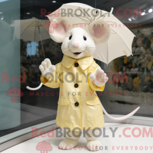 Cream Mouse maskot kostume...
