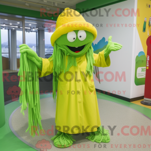 Lime Green Spaghetti mascot...
