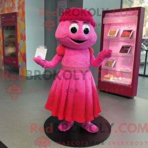 Pink Raspberry maskot...