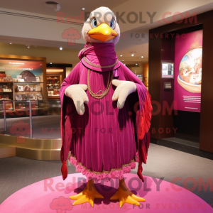 Maskottchenkostüm Magenta...