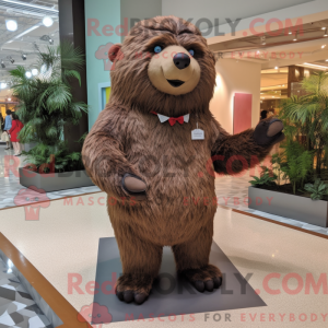 Brown Sloth Bear mascot...
