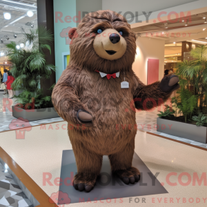 Brown Sloth Bear maskot...