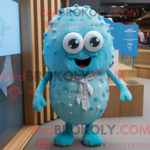 Cyan Oyster Maskottchen...