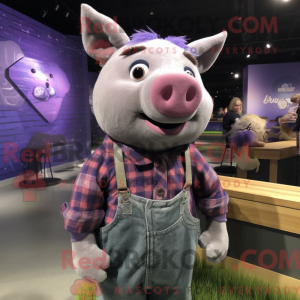 Postava maskota Purple Sow...