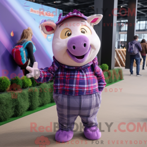 Postava maskota Purple Sow...