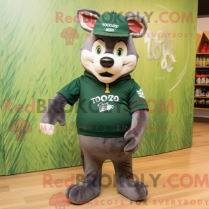 Forest Green Dingo mascot...