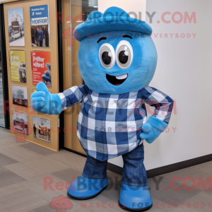 Blue Pepper maskot kostume...
