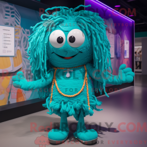 Turquoise Spaghetti mascot...