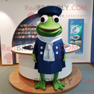 Figura de máscara de sapo...