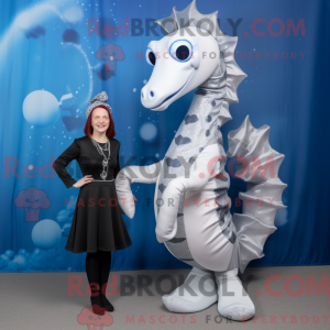 Silver Sea Horse mascot...