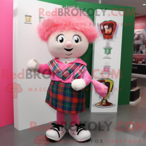 Pink Irish Flag mascot...