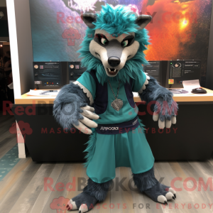 Figura de máscara Teal...