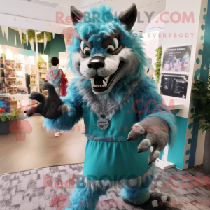 Figura de máscara Teal...