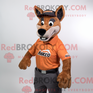 Rust Dingo mascot costume...