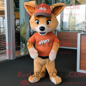 Rust Dingo mascot costume...