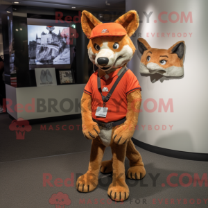 Rust Dingo mascot costume...