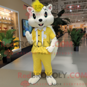 Lemon Yellow Skunk mascot...