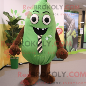 Brown Green Bean mascot...