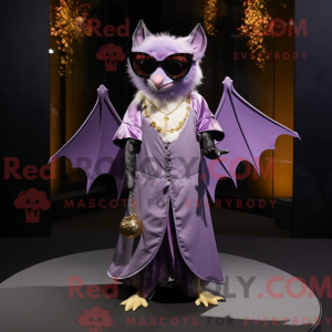 Purple Fruit Bat mascot...