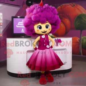 Magenta Cherry mascot...