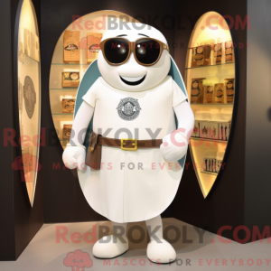 White Celtic Shield mascot...