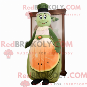 Peach Cucumber maskot drakt...