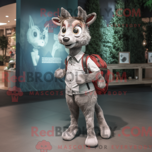Maskottchenkostüm Silber...