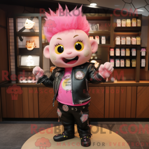 Pink Rainbow Maskottchen...