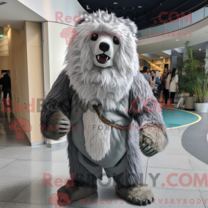 Silver Sloth Bear mascot...