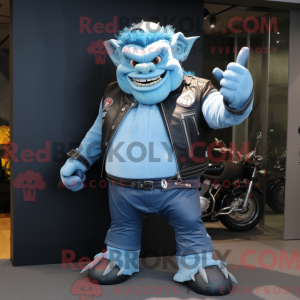 Sky Blue Ogre mascot...