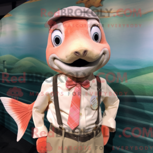 Salmon mascot costume...