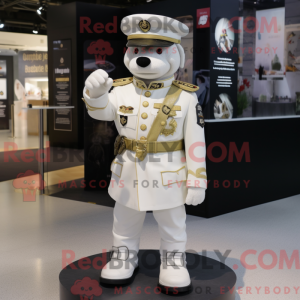 White Army Soldier mascot...