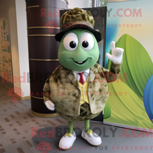 Olive Oyster mascot costume...