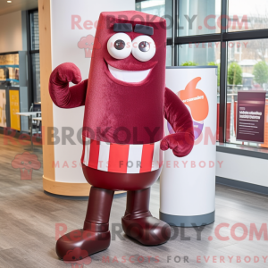 Maroon Candy Box mascot...