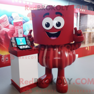 Maroon Candy Box mascot...