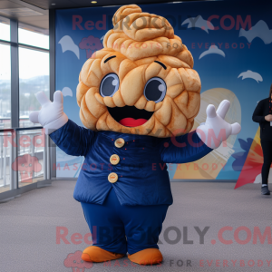 Navy Croissant mascot...