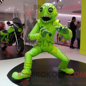 Lime Green Contortionist...