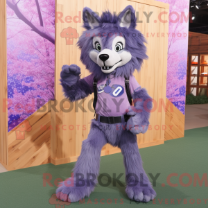 Máscara de Lobo Roxo com...