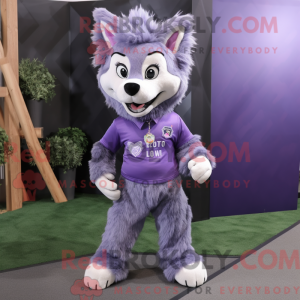 Máscara de Lobo Roxo com...