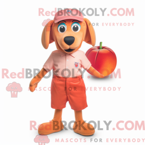 Peach Hot Dogs mascot...
