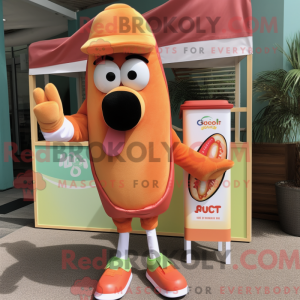 Peach Hot Dogs máscara de...