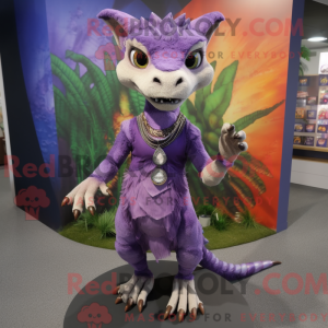Purple Chupacabra mascot...