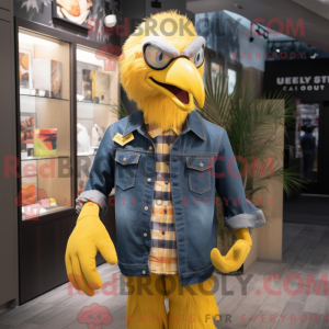 Gul Bald Eagle maskot...