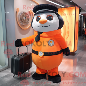Orange Seal maskot kostume...