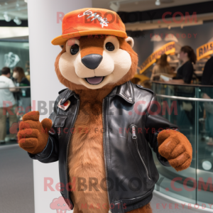 Rust Weasel maskot kostume...