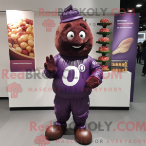 Purple Chocolates mascot...