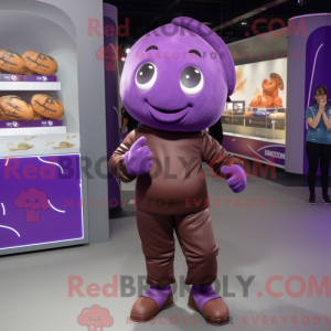 Purple Chocolates mascot...