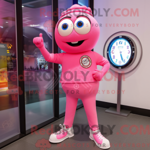 Rosa armbandsur maskot...